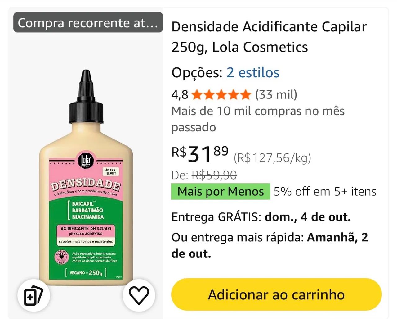 Creme Acidificante Lola  - Foto 3