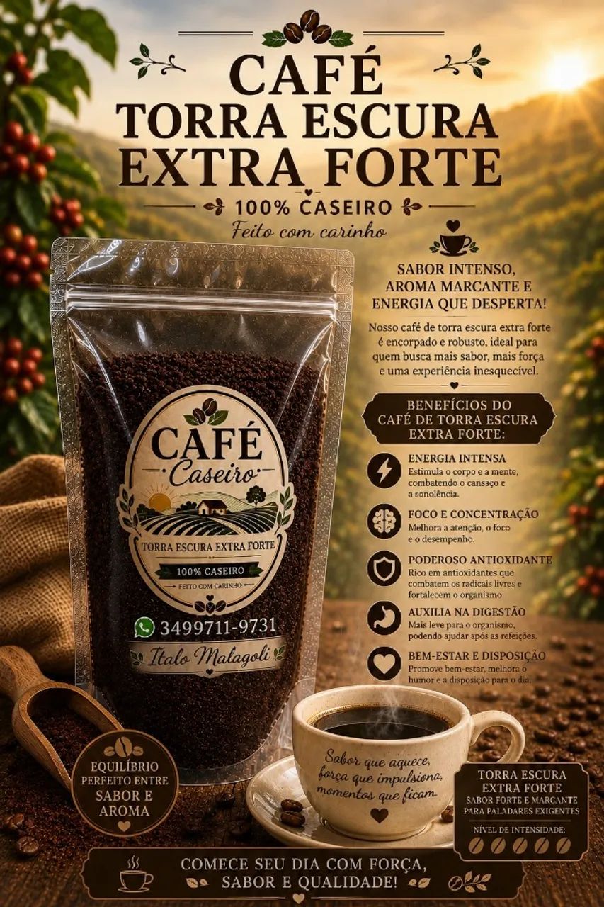 VENDO CAFÉ CASEIRO 100% ARÁBICA. - Foto 2