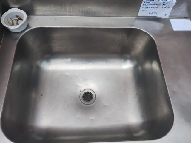 Bancada inox profissional com cuba embutida - ALFATEC  Material: - Foto 4