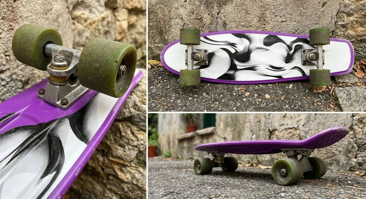 Skate penny board 22" Roxo - Foto 2