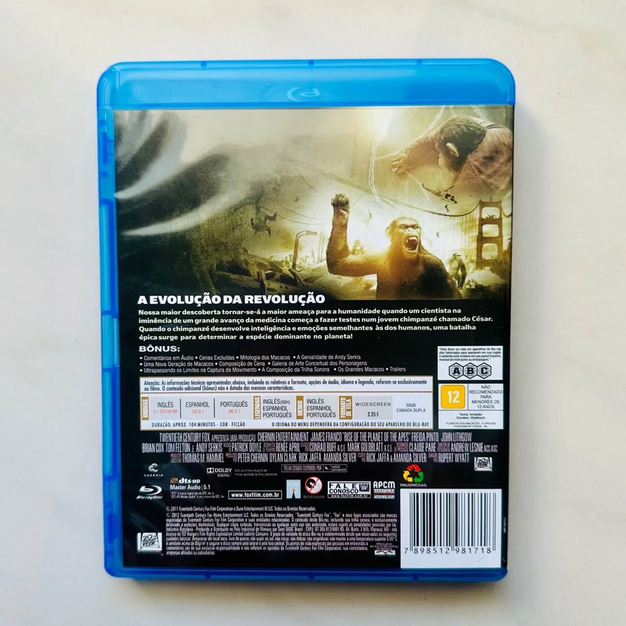 Blu-Ray Planeta dos Macacos - A Origem  - Foto 2