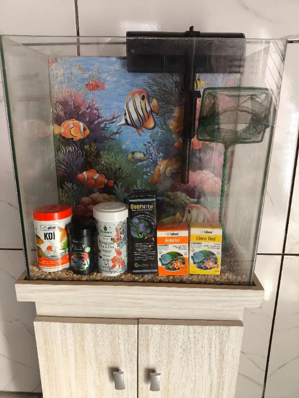 AQUÁRIO COMPLETO COM MÓVEL  - Foto 4