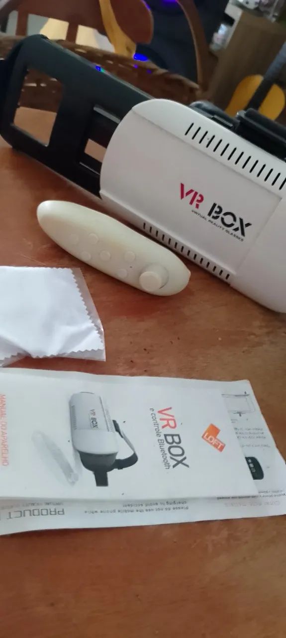 Headset de realidade virtual VR Box branco   - Foto 2
