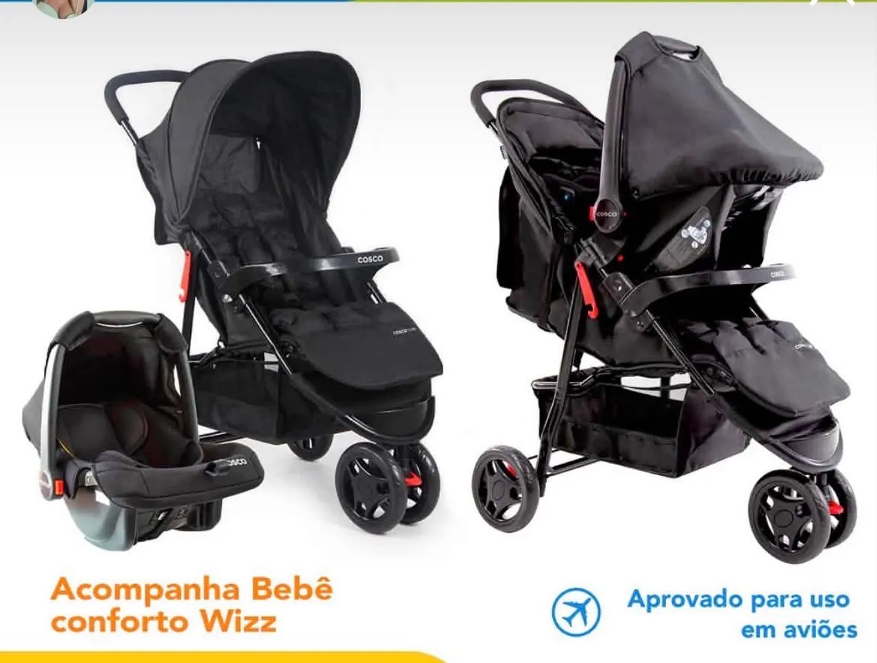 Carrinho e bebê conforto  - Foto 3
