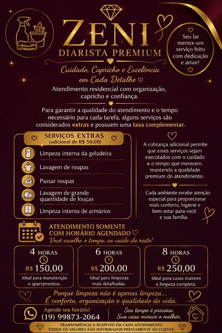 Serviço doméstico.