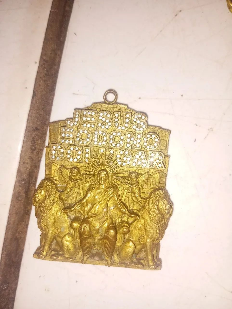 Cordão de Moeda Antiga  com pingente  - Foto 3