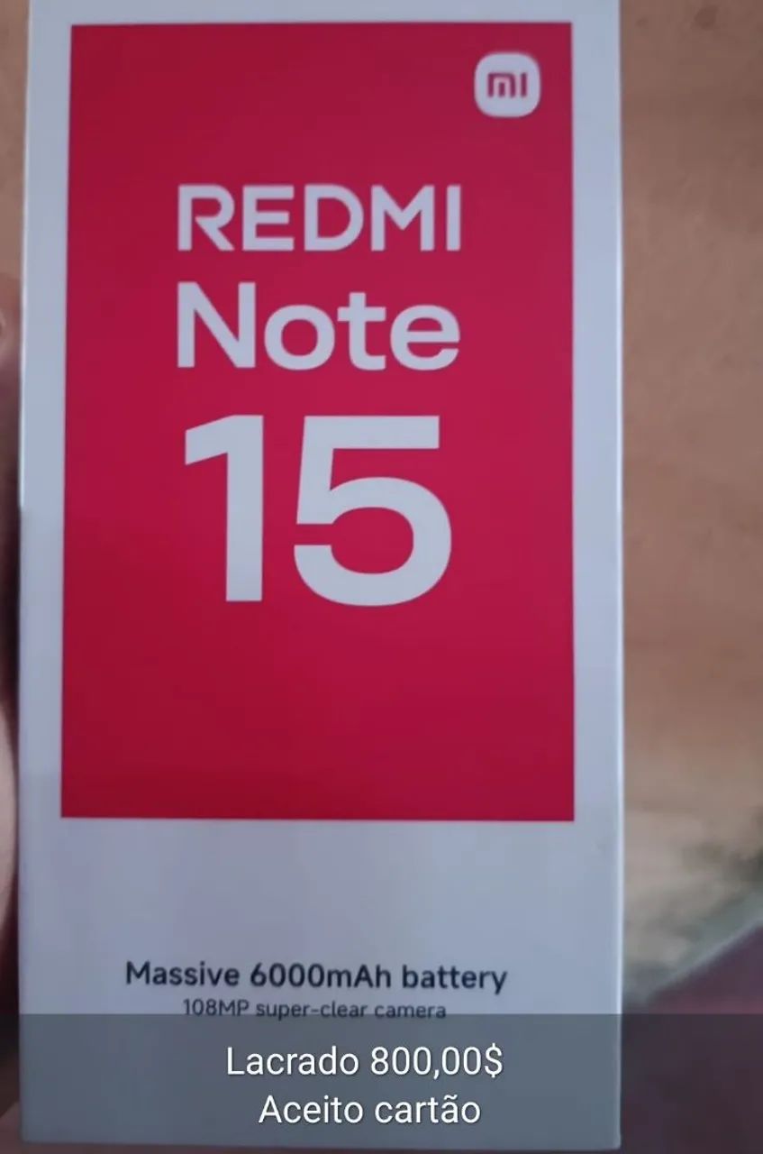 Redmi note 15 Lacrado 