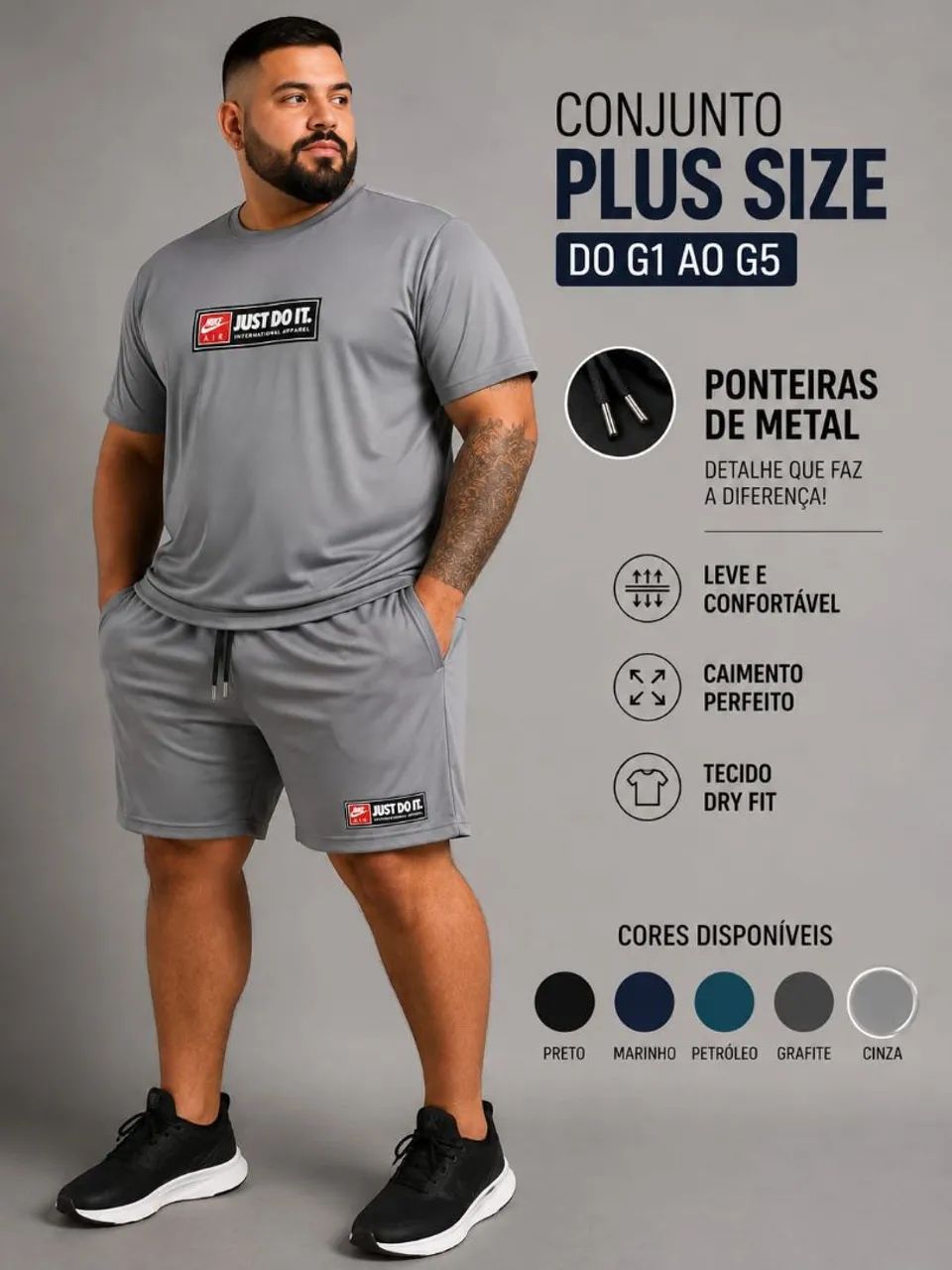 conjuntos dry fit plus sizes - Foto 2