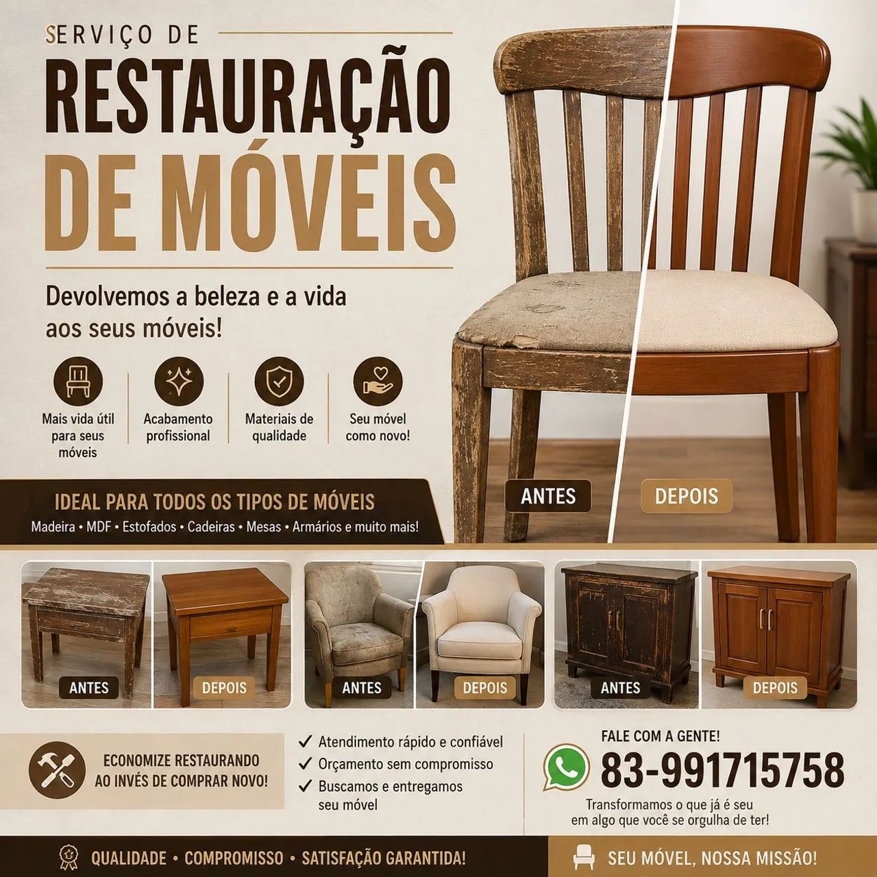Reparos de moveis em geral