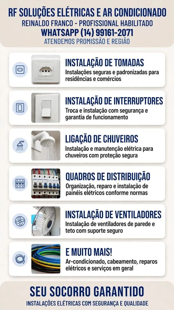 Rf Soluções Elétricas e Ar Condicionado  - Foto 5