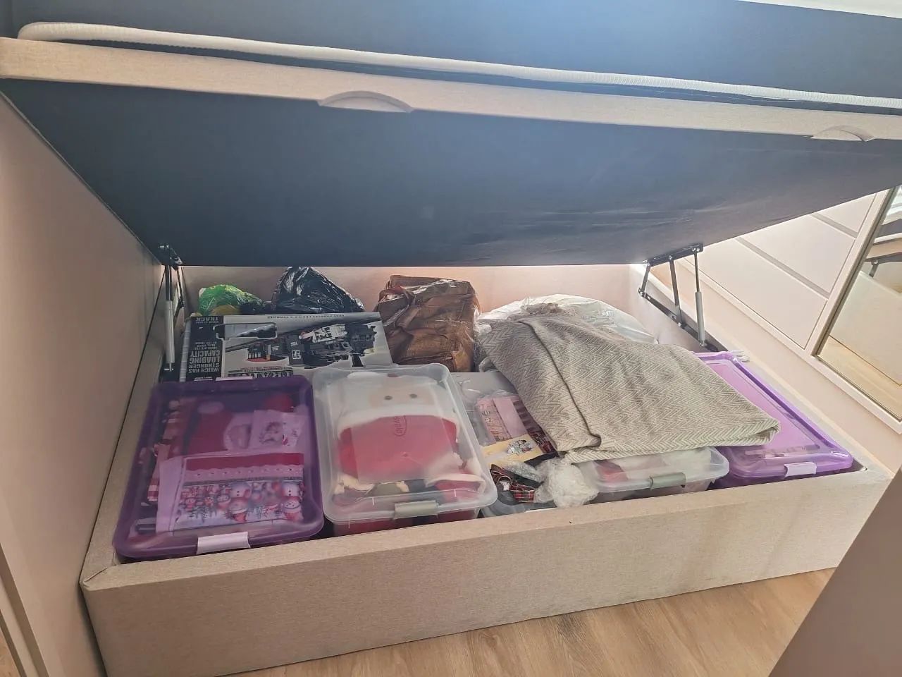 Cama viúva com Box baú e colchão - Foto 2