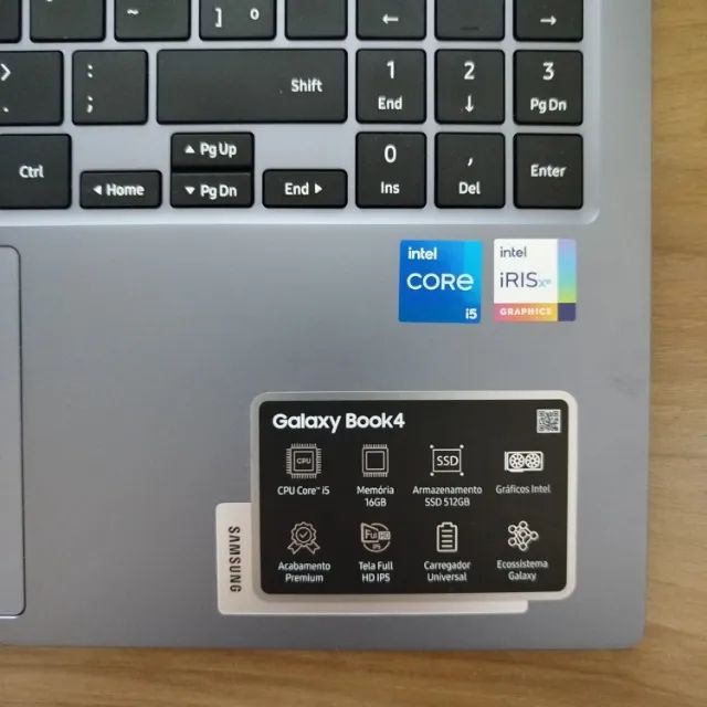 Notebook Samsung Galaxy Book4 Intel Core i5, 16GB RAM, SSD 512GB - Na Caixa - Foto 2