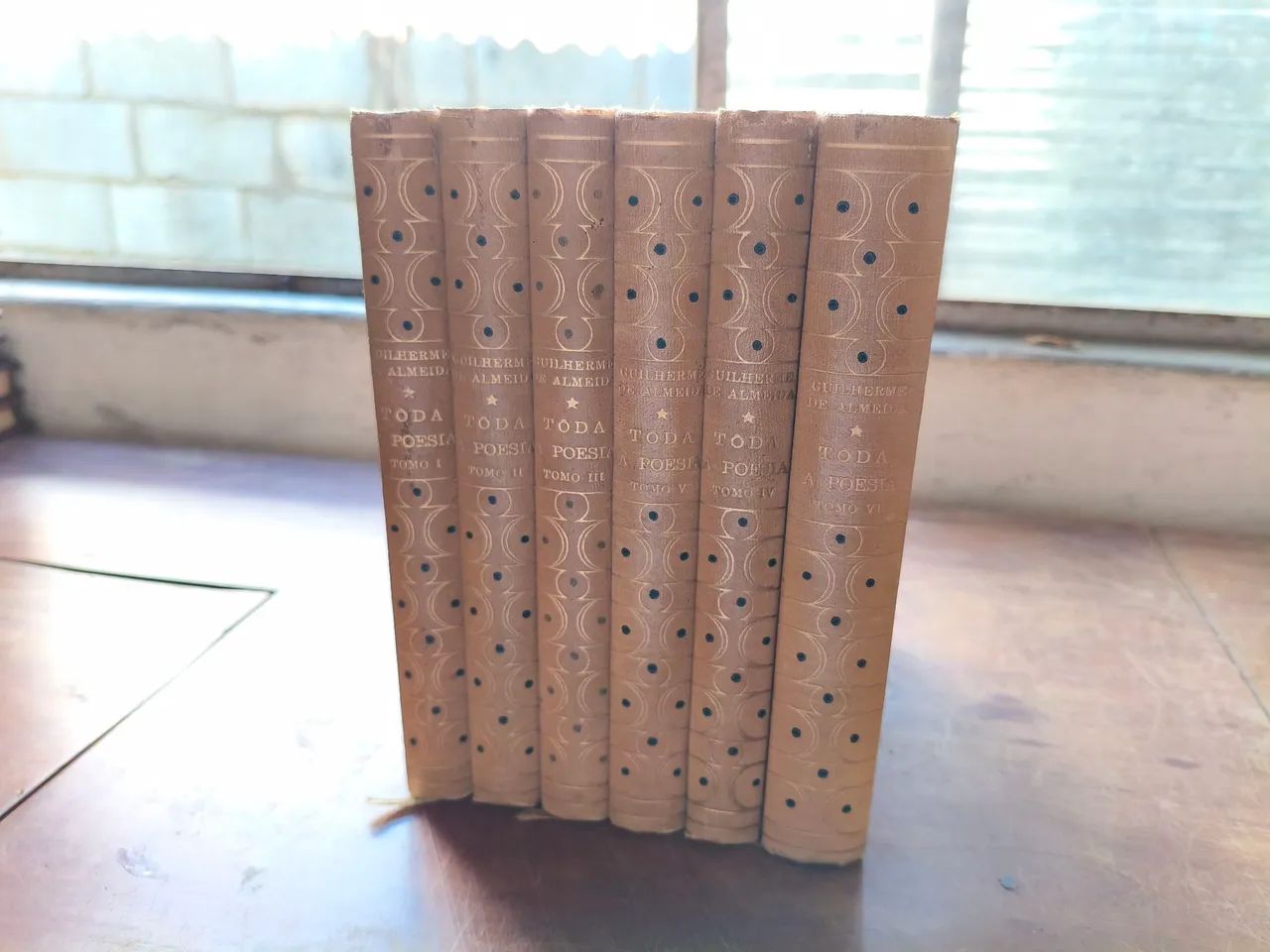 Coleção Tôda a Poesia 1952 - Guilherme de Almeida - 6 Volumes Completo 