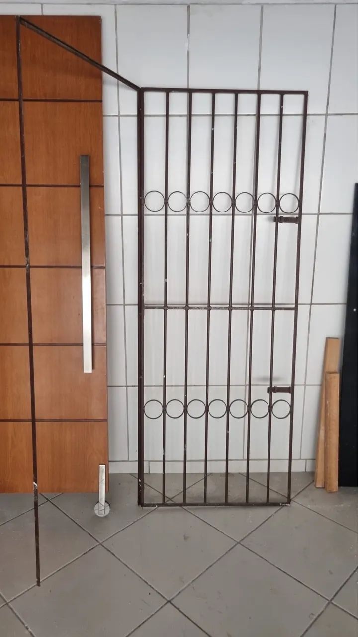 Porta de correr e grade