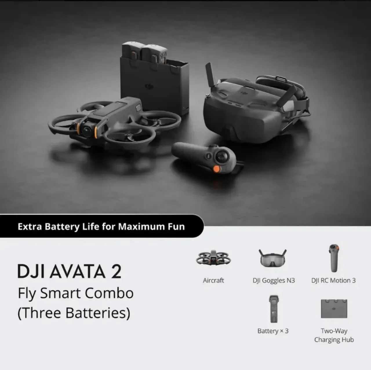 Dji Avata 2 combo lacrado novo  - Foto 2