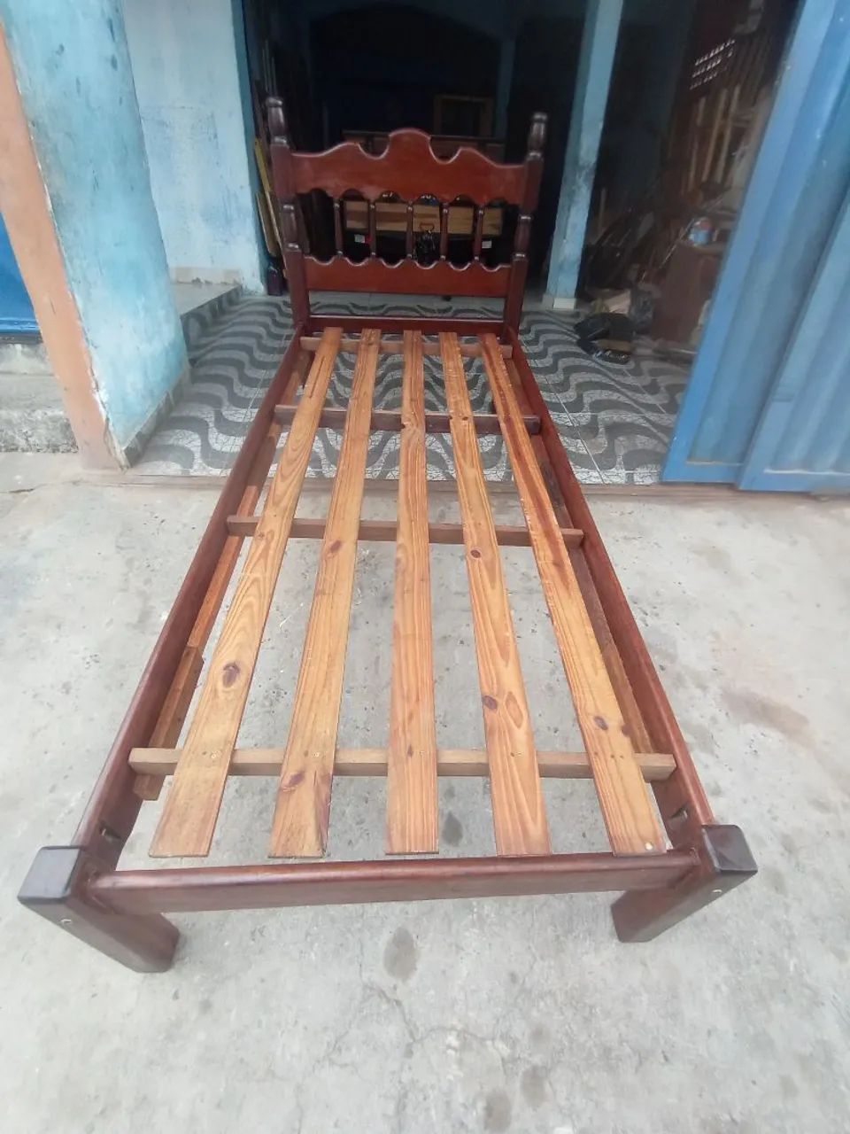 Cama de solteiro de madeira macanaiba 399,00 - Foto 3