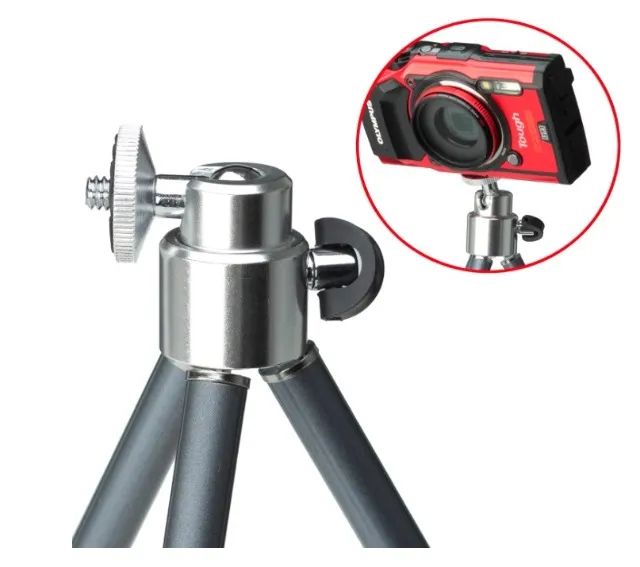 Mini tripé Hakuba H-EP3-GM, E-Pod 3, triplo extensível, cinza metálico, H-EP3-GM, 3 níveis - Foto 3