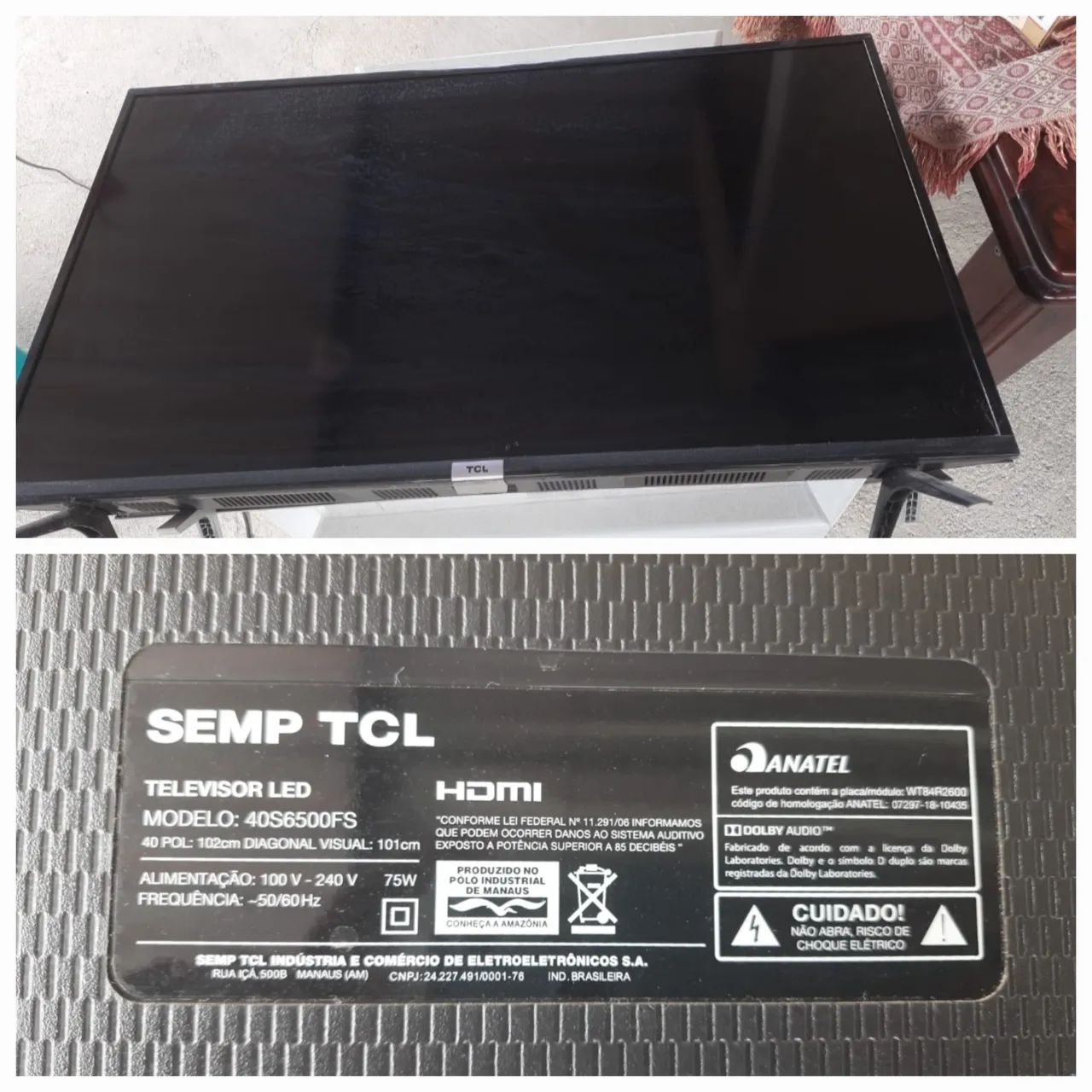 Lote com 5 TV com defeito. - Foto 2