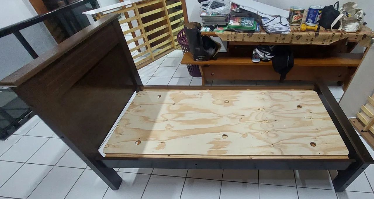 Cama de solteiro em mdf - Foto 3