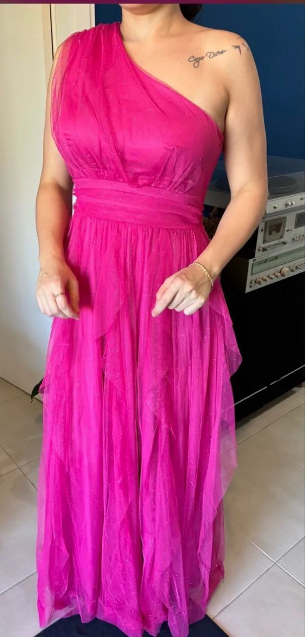 Vestido Festa Rosa Pink 