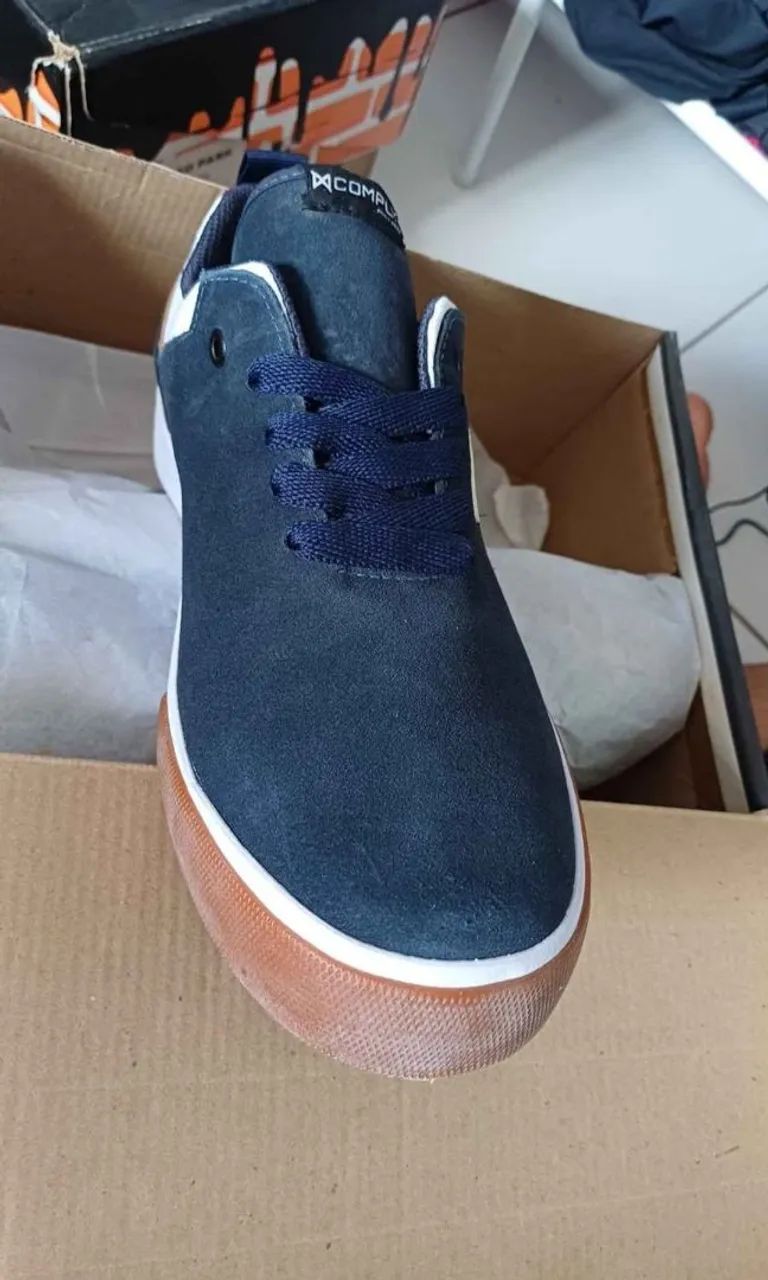 Tênis Comply Azul - Solado Vulcanizado - Foto 2