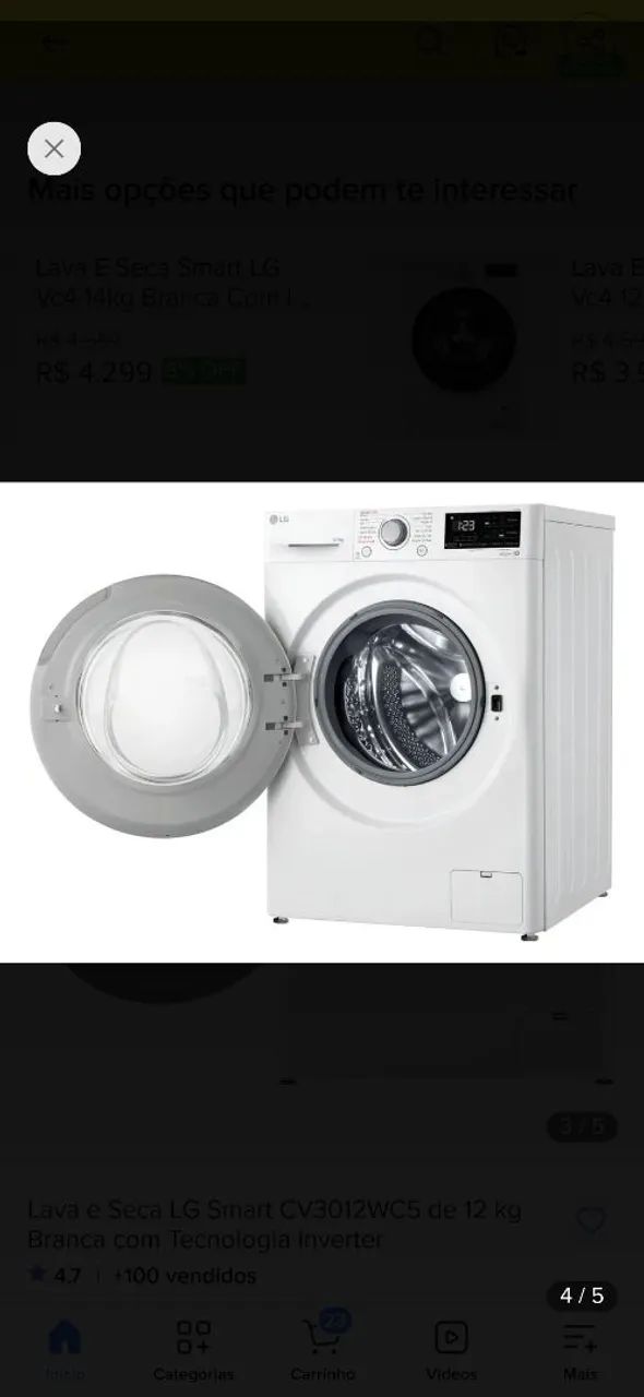 Lava e Seca Smart LG 11kg - Foto 3