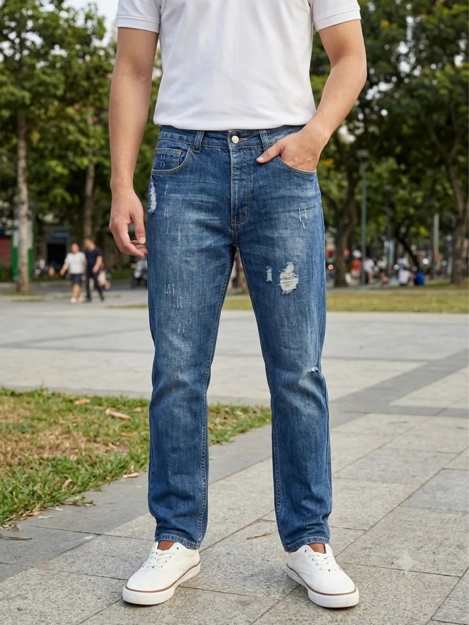 Calça blanco jeans, tamanho 42, seminova 