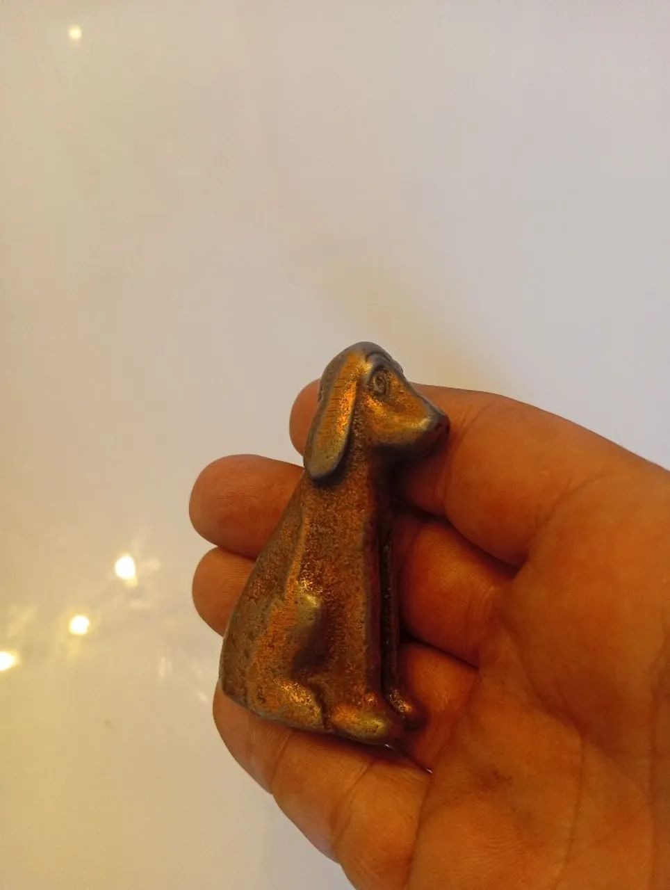 Par de cachorros em metal fundido  - Foto 2