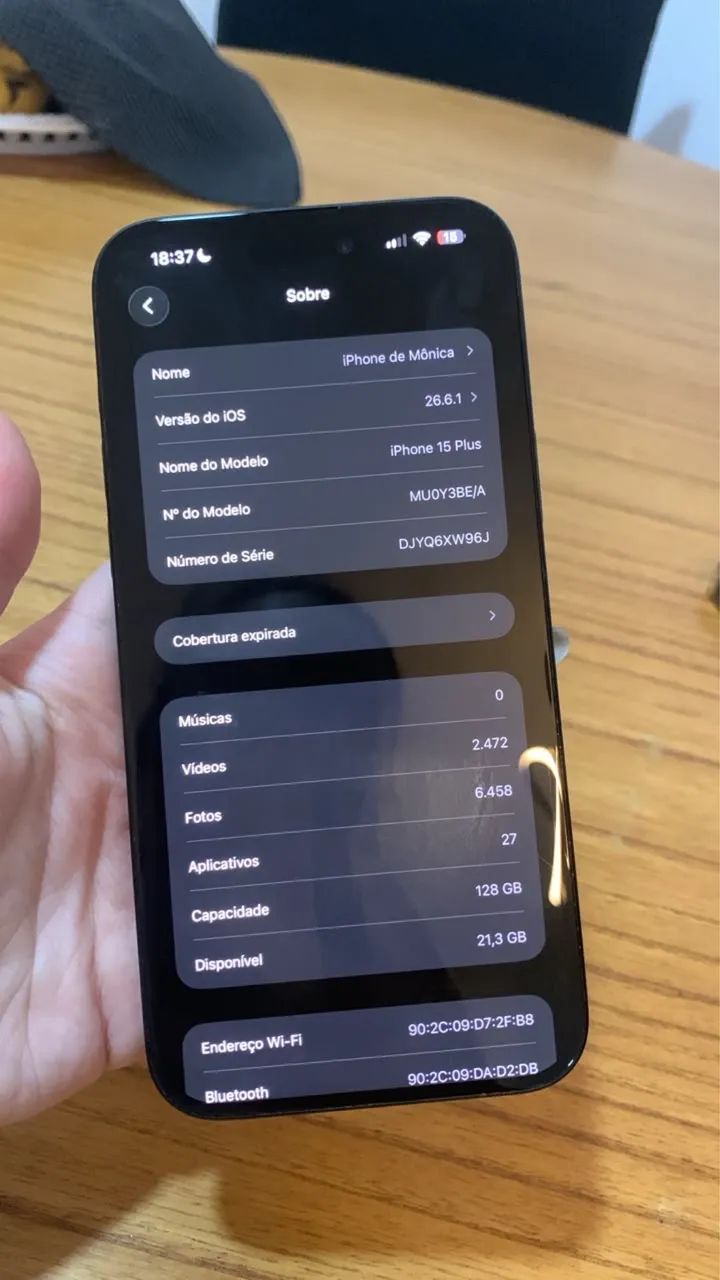 Vendo iPhone 15 plus preto 128GB - Foto 2