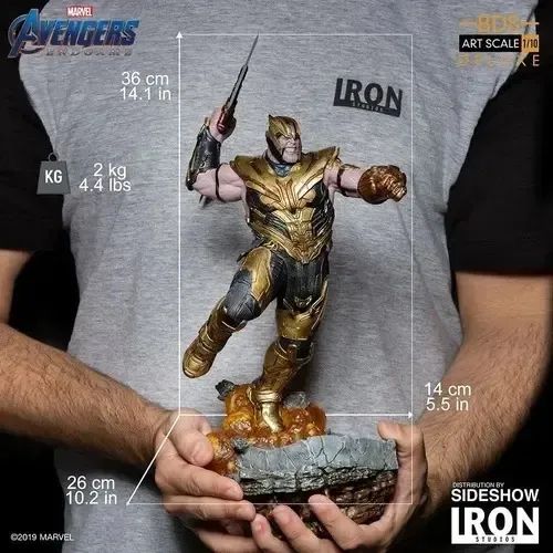 Thanos Edgame Deluxe - Iron Studios (SEM CAIXA) - Foto 3