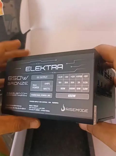 Fonte rise mode elektra 650w nova  - Foto 2
