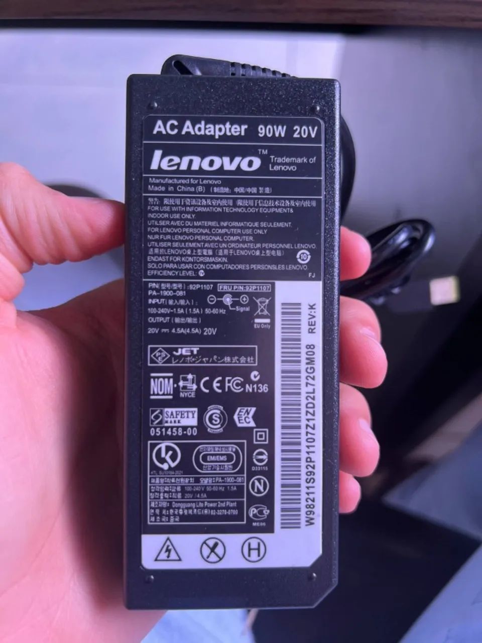 Carregador Notebook Lenovo USB - Foto 2