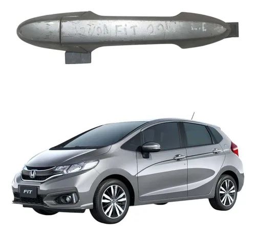 Maçaneta Externa Porta Dianteira Esquerda Fit 2015 A 2021 Cinza