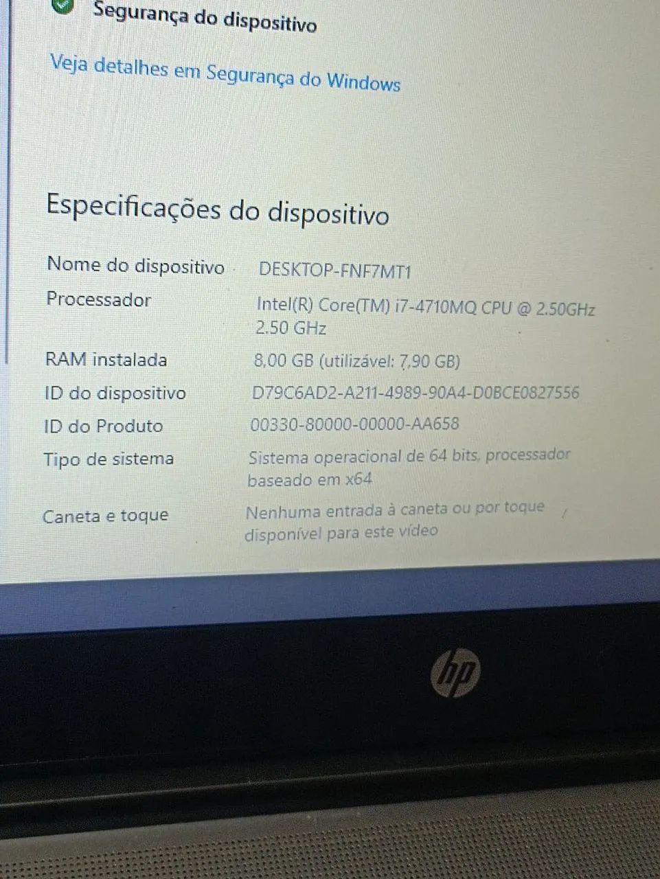 Notebook i7 4° , 8 ram ,500 GB , bateria ok , super rápido e conservado  - Foto 3