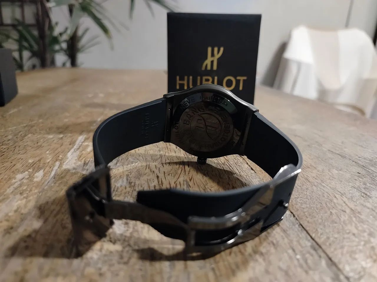 Relógio HUBLOT BIG BANG PRETO CROMADO - Foto 4