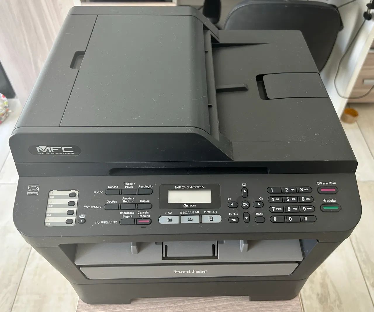 Impressora Multifuncional Laser Brother MFC-7460DN com Tede e Duplex (seminova)