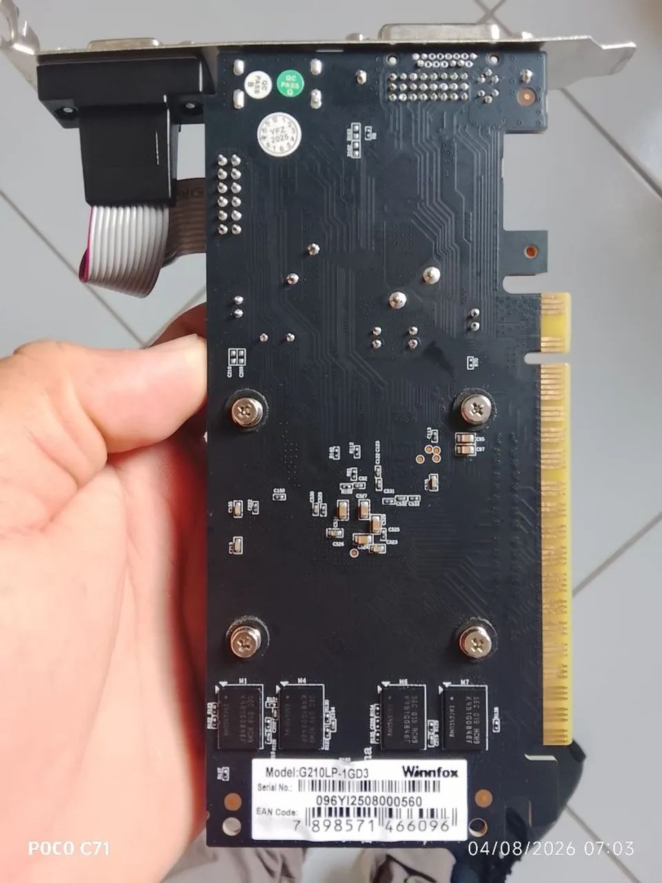 Placa de vídeo Ge force