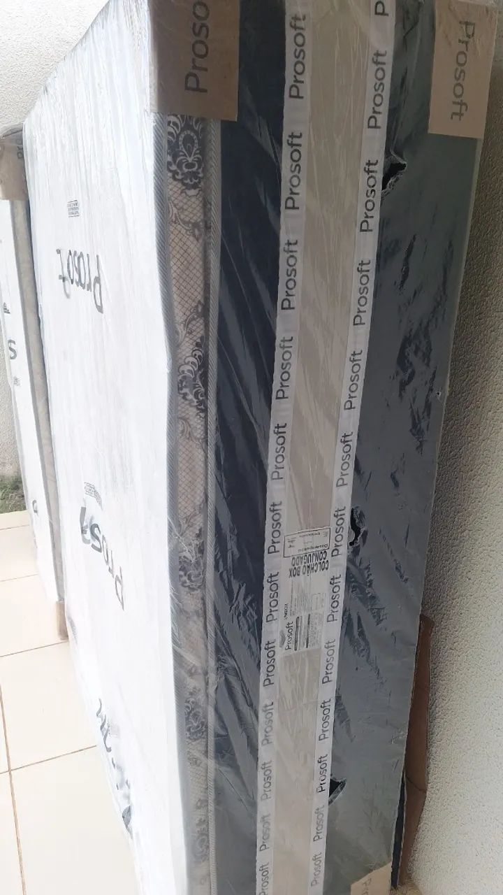 Cama box. 12cm espuma.  Promoção 