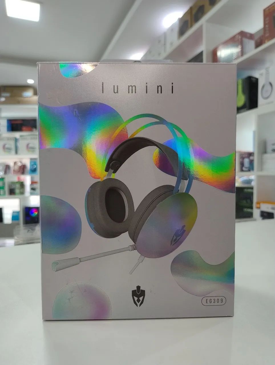 Headset Gamer Lumini Com Drivers 50mm E Iluminação - Foto 5