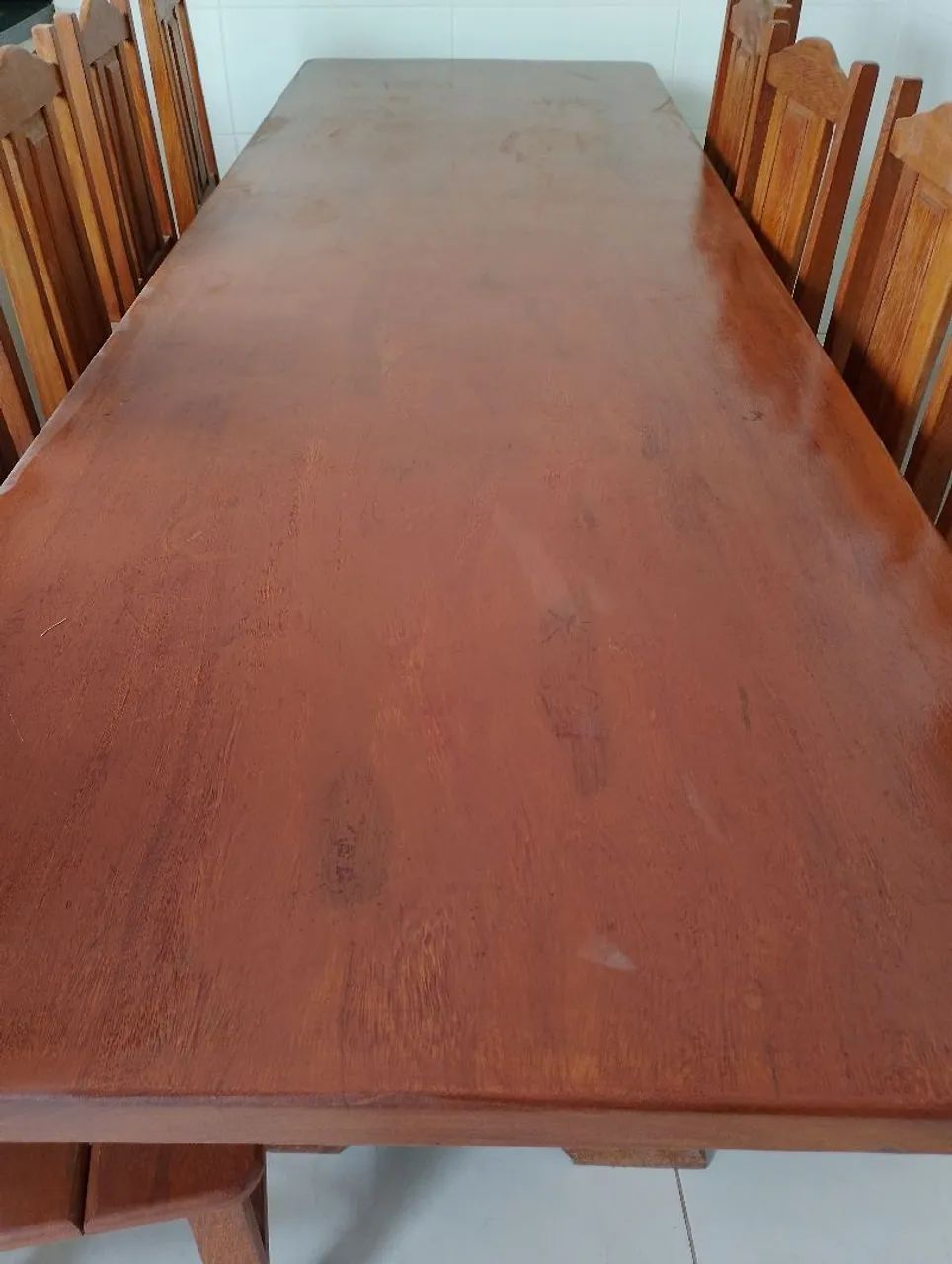 MESA EM MADEIRA ANGELIM 2,89X0. 90 M - Foto 3