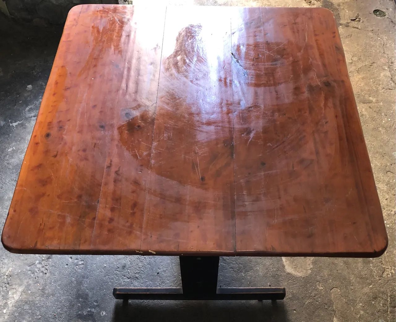 Mesa bistrô em madeira maciça - estilo rústico - Foto 3
