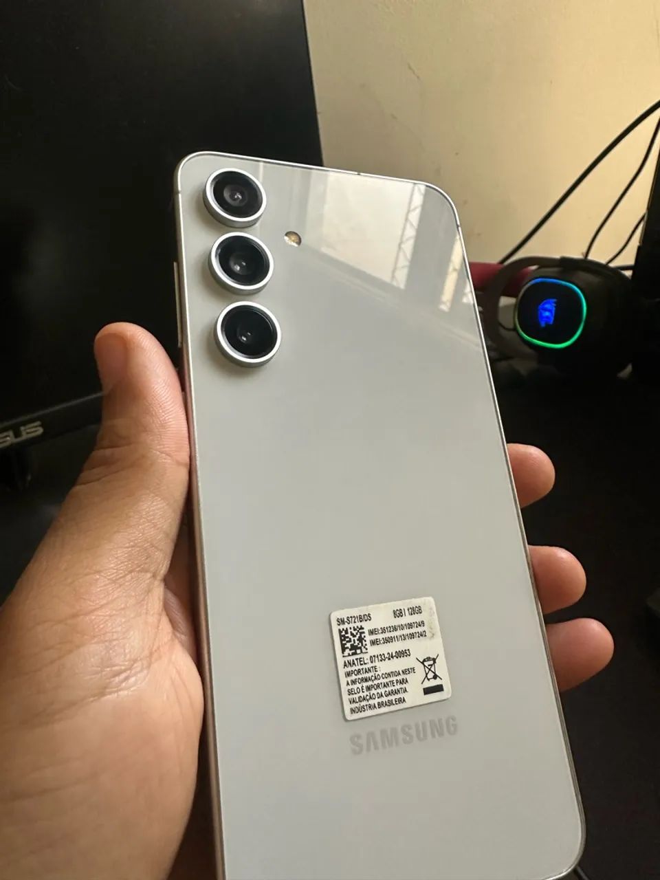 S24 Fe 128gb / caixa e carregador original - Foto 4