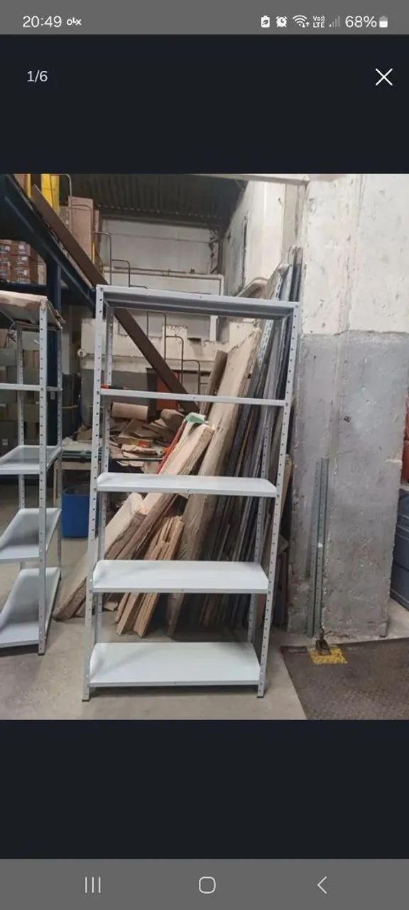 Vendo estantes de aço com 5 ou 6 Bandejas.( Novas )Confira Valores na Descrição - Foto 6