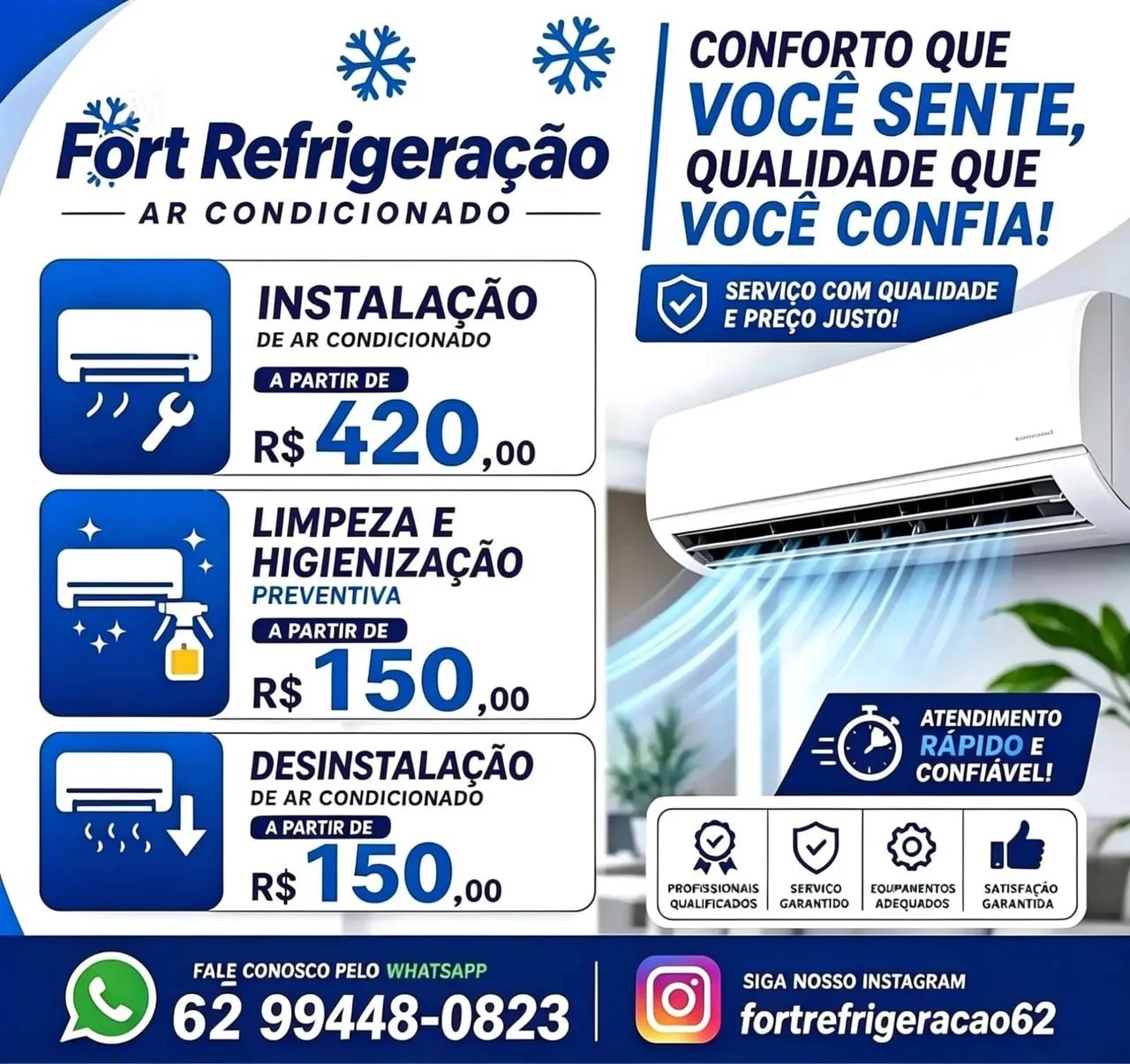 Fort Refrigeração ar condicionado.