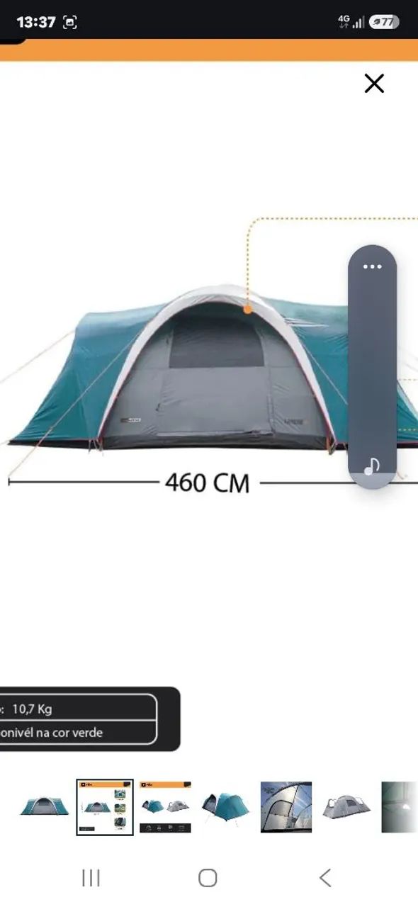 Vendo barraca de camping ntk 7 pessoas - Foto 2