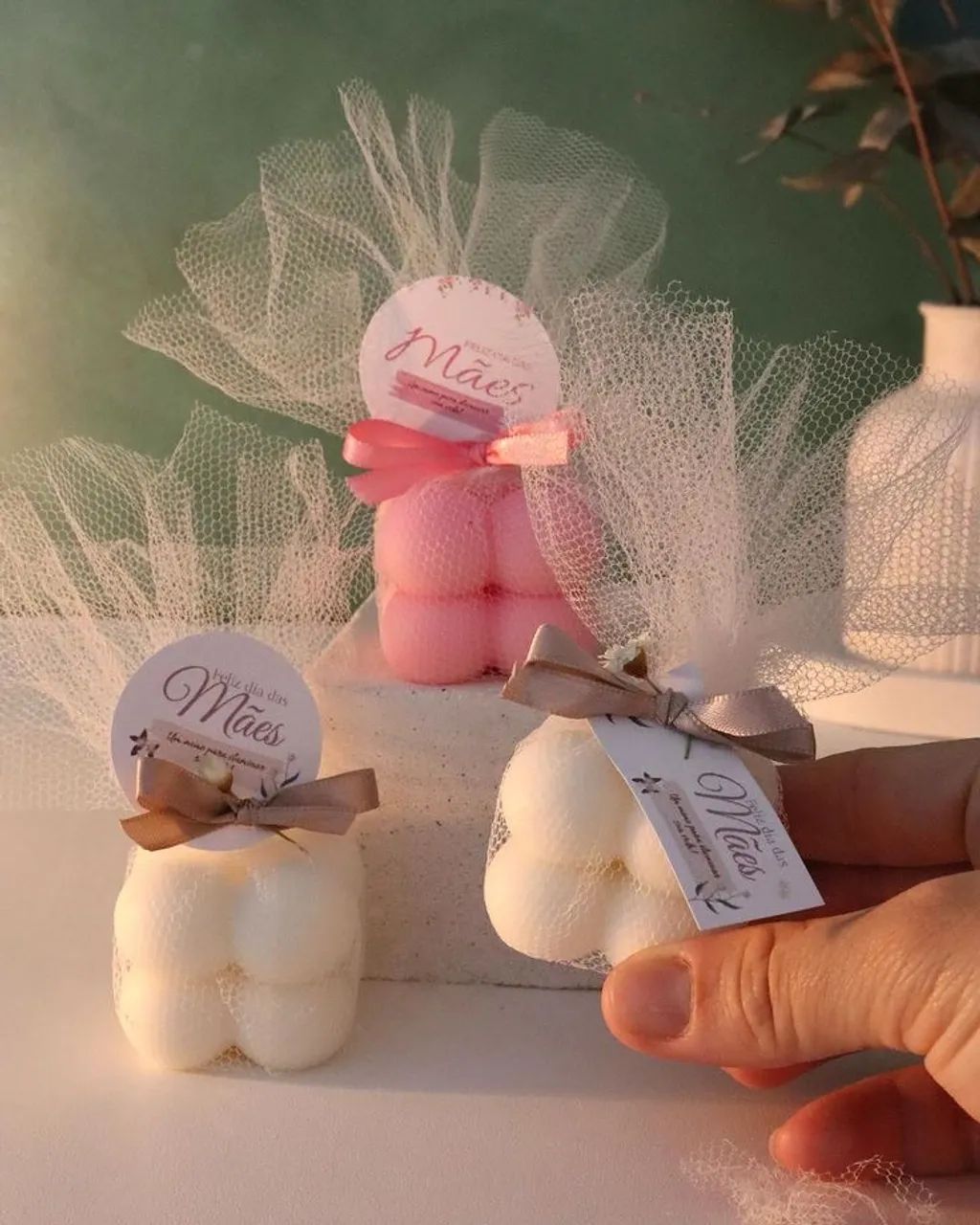 Lembrancinhas de Velas aromáticas mini bubble - Foto 3
