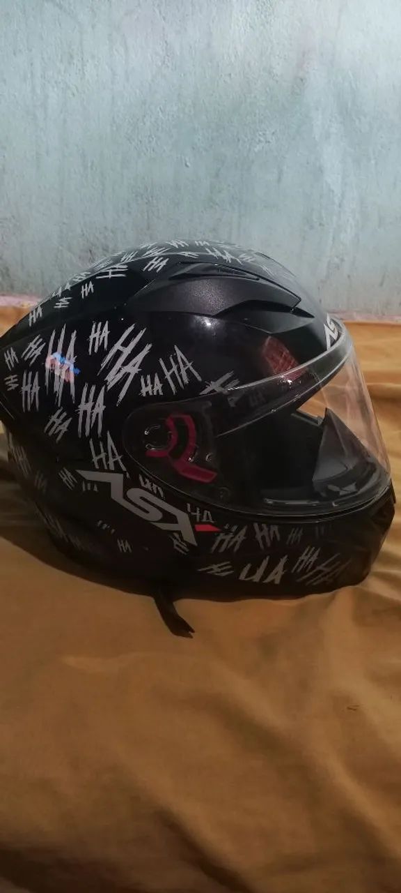 Capacete ASX Black hahaha  - Foto 3