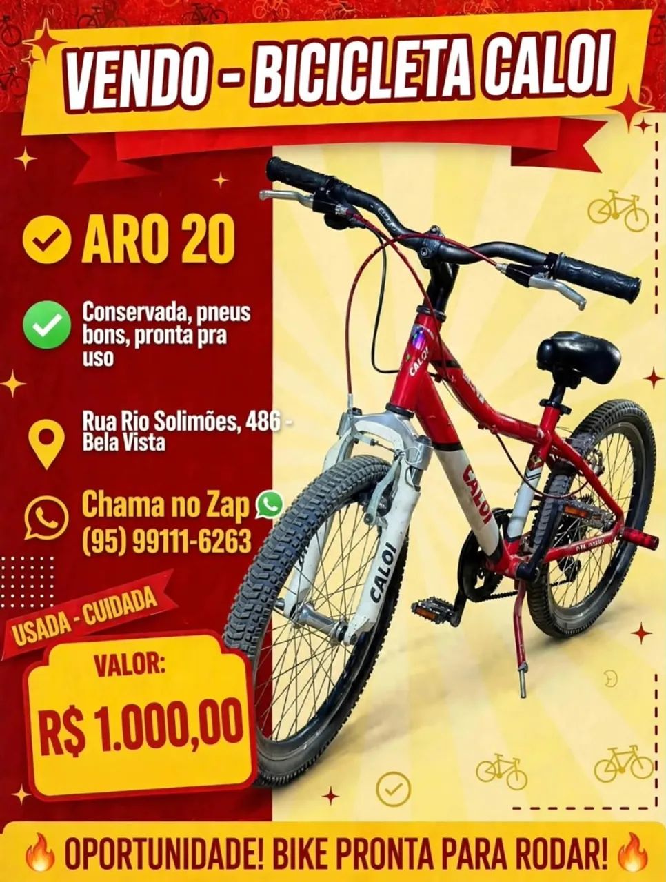 Bicicleta masculino 
