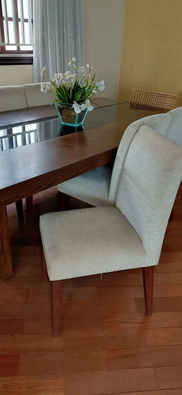 Mesa de jantar madeira com 8 lugares - Foto 3