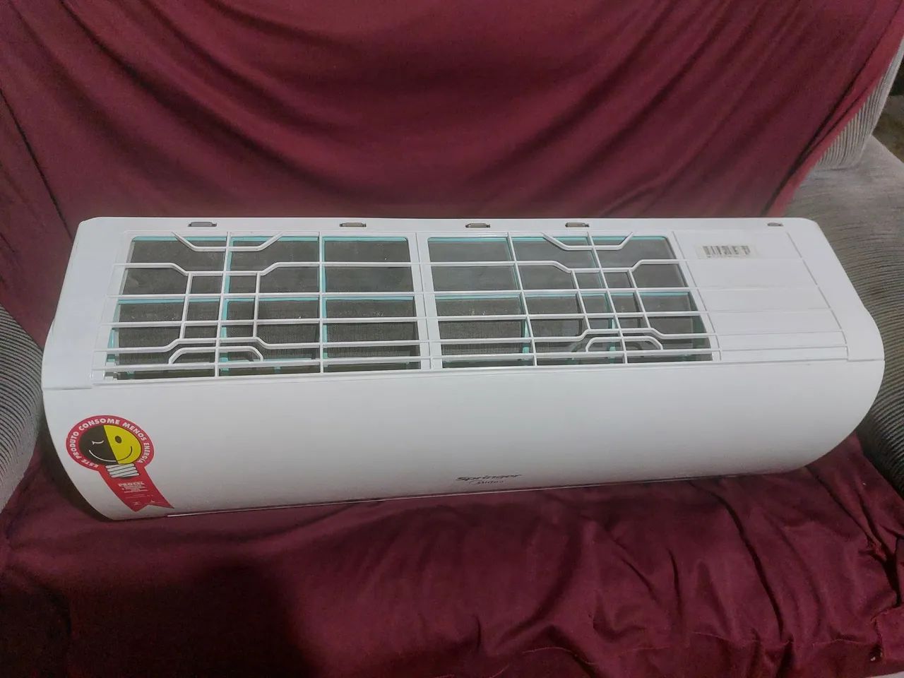 Parte interna do Ar-condicionado Springer Midea